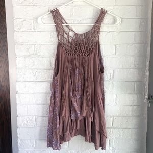 Free people hand dyed tank top